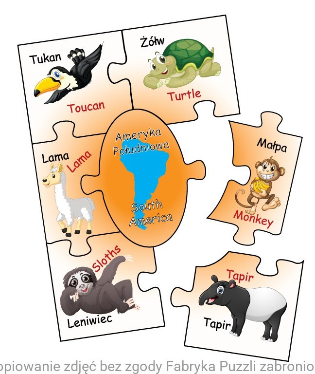 Tiere der Welt - Kleines, intelligentes Puzzle